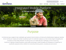 Tablet Screenshot of farmforce.com